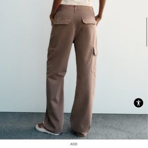 Zara brown cargo pants